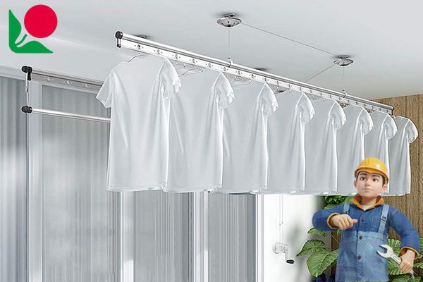 红杏晾衣架专业安装，红杏电动晾衣机维修服务。